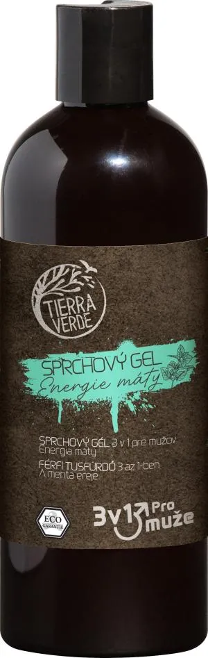 Tierra Verde  Shower gel 3 in 1 for men Energy of mint bottle 500 ml