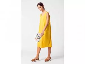 SKFK Aizane Women Dress Yellow Curry