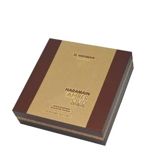 Al Haramain Amber Oud Extreme Gold Edition gift set unisex perfume extract 75 ml + perfume extract 30 ml + deodorant spray