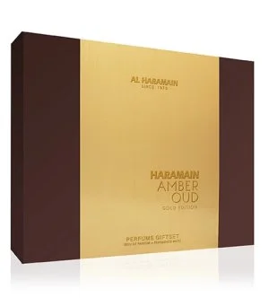 Al Haramain Amber Oud Gold Edition gift set 75 ml + Eau de Parfum 30 ml + body mist Eau de Parfum unisex