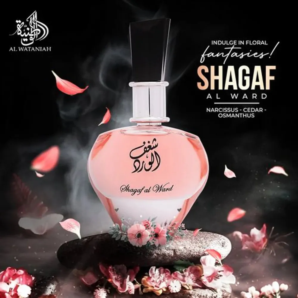 Al Wataniah Shagaf Al Ward Eau de Parfum for Women 100 ml | Ferwer