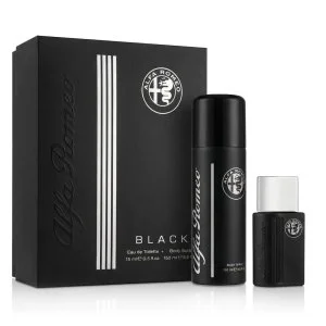Alfa Romeo Black Eau de Toilette for Men 15 ml + Body Spray
