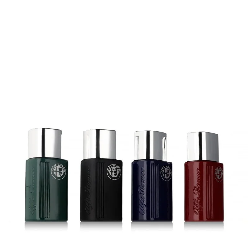 Alfa Romeo Black Green 15 ml + EDT Black 15 ml + EDT Blue 15 ml + EDT Red eau de toilette for men