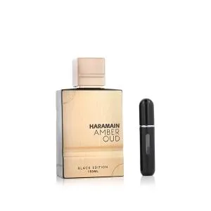 Al Haramain Amber Oud Black Edition Gift Set + Refillable Perfume Atomizer Eau de Parfum Unisex