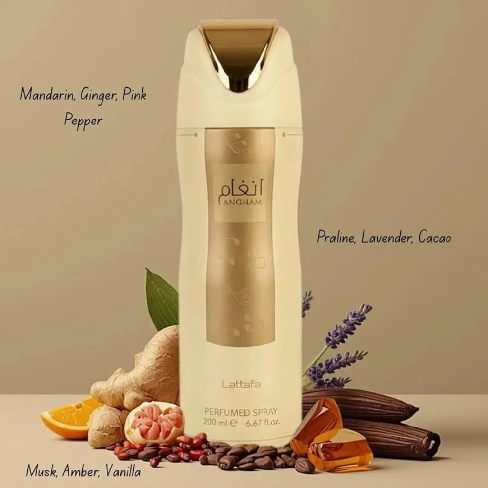 Angham Unisex Deodorant Spray 200 ml