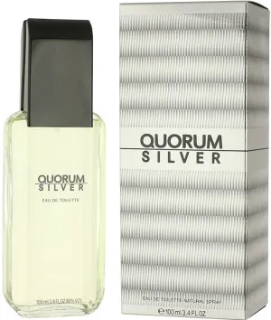 Antonio Puig Quorum Silver Eau de Toilette 100 ml for Men