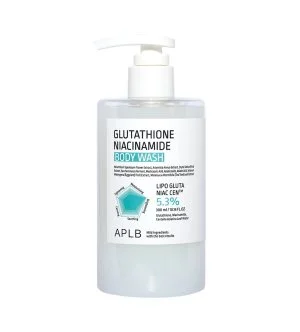 APLB Glutathione Niacinamide Body Wash moisturizing and brightening shower gel