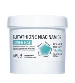 APLB Glutathione Niacinamide Toner Pad hydrating-brightening toner pads 60 pcs /