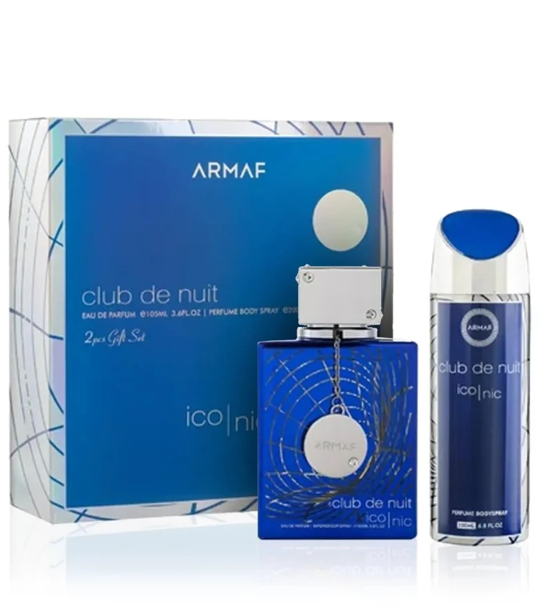 Club De Nuit Blue Iconic Gift Set 105 ml + Body Spray Eau de Parfum for Men