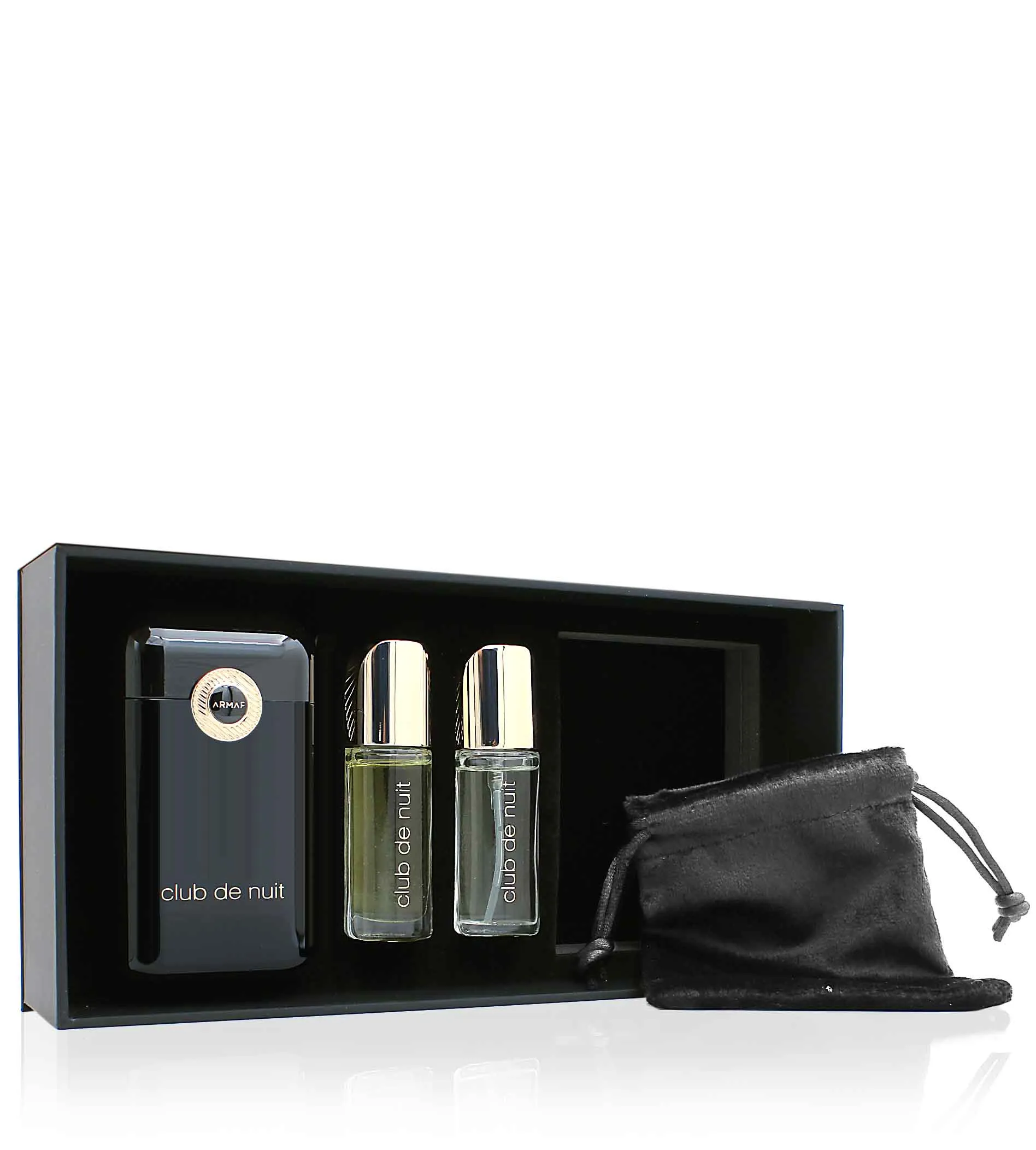 Club De Nuit Intense Man gift set for men perfume 12 ml + perfumed oil 12 ml 12 ml + parfémovaný olej 12 ml