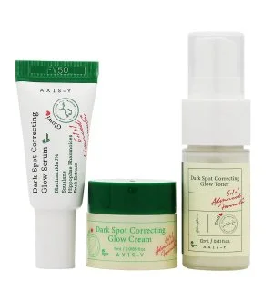 Axis-y The Mini Glow Trio Gift Set Toner Mist 12 ml + Brightening Serum 5 ml + Correcting Gel Cream