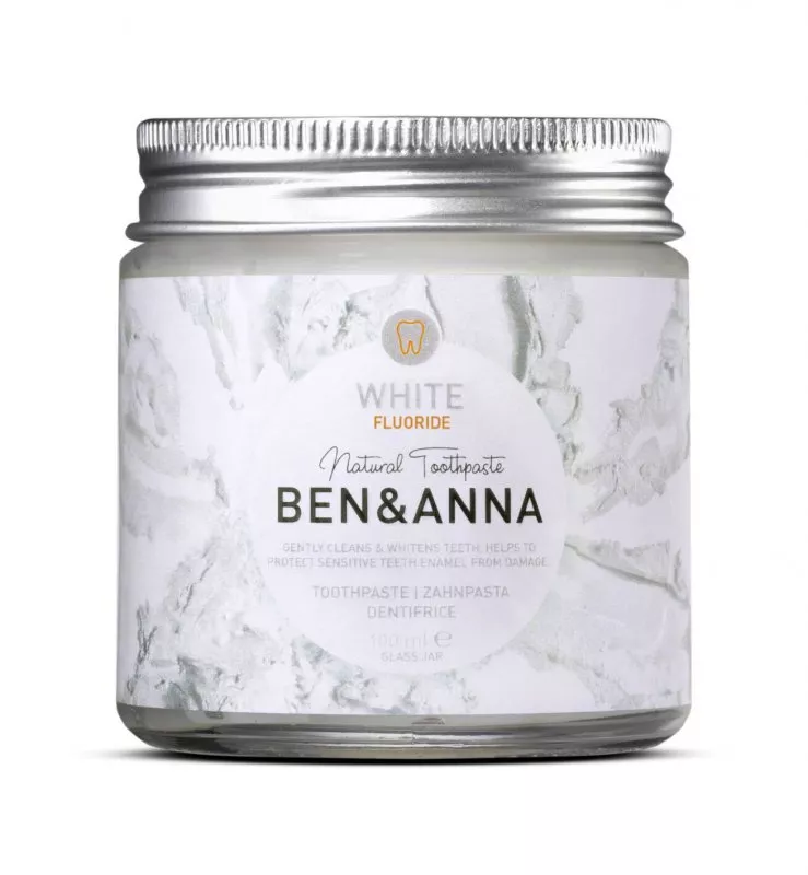 Ben & Anna Whitening toothpaste with fluoride (100 ml) - with chamomile and sage