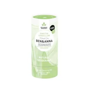 Ben & Anna Sensitive Solid Deodorant (40 g) - Lemon and Lime - without baking soda