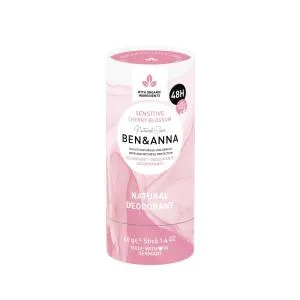Ben & Anna Sensitive Solid Deodorant (40 g) - Cherry Blossom - without baking soda
