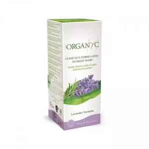 Organyc Bio shower gel for sensitive skin and intimate hygiene with lavender, 250 ml