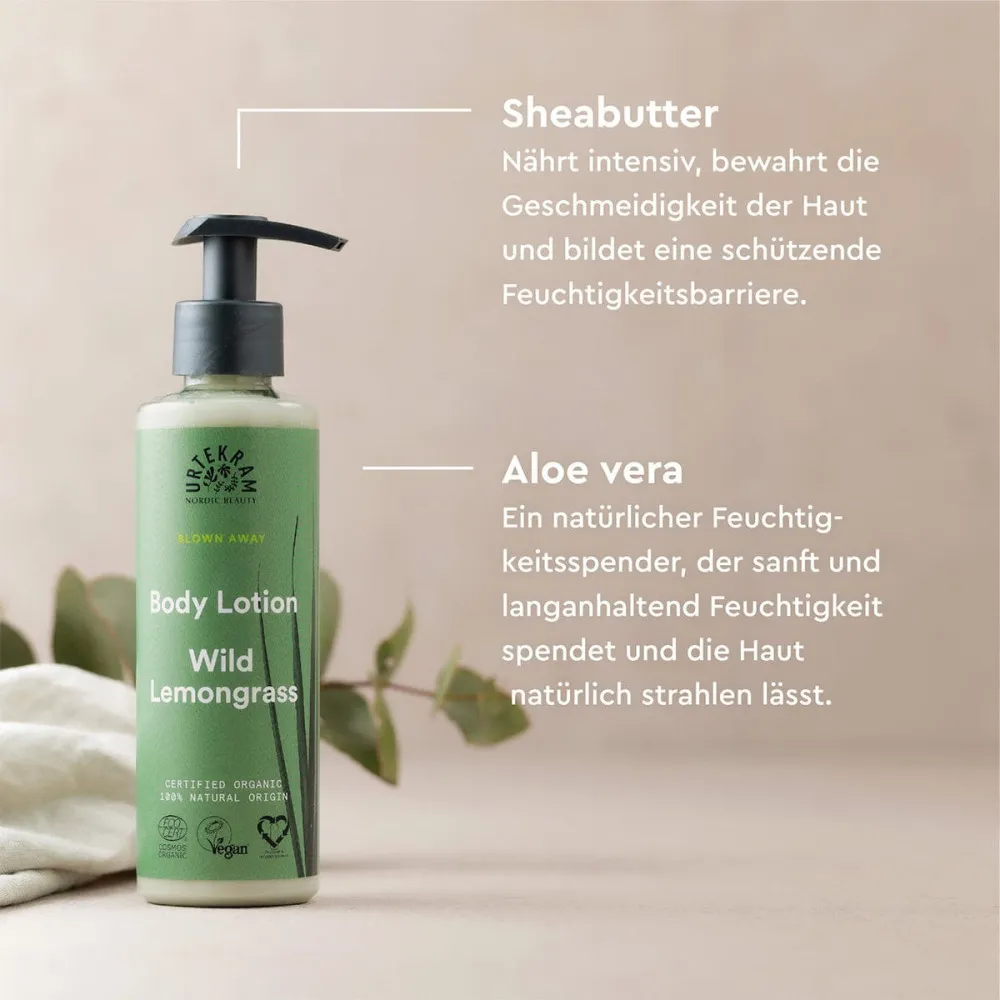 Urtekram Organic Body Milk Lemon Grass 245 ml