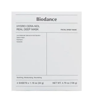 Biodance Hydro Cera-Nol Real Deep Mask moisturizing hydrogel facial mask 4x34 g