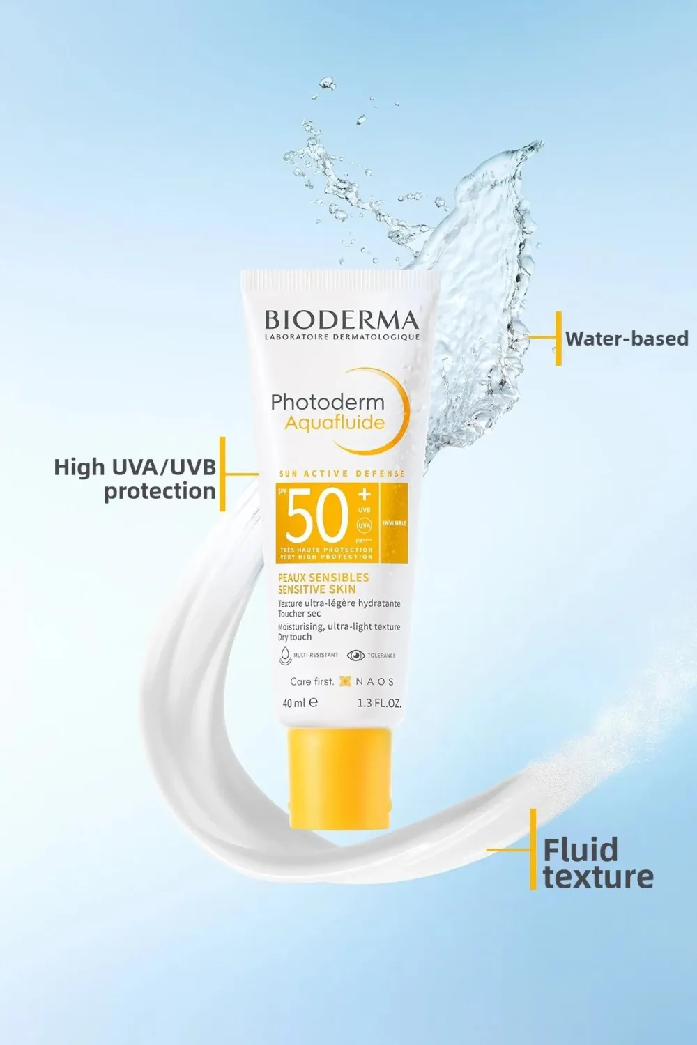 Photoderm Aquafluide hydrating sunscreen SPF 50+ 40 ml
