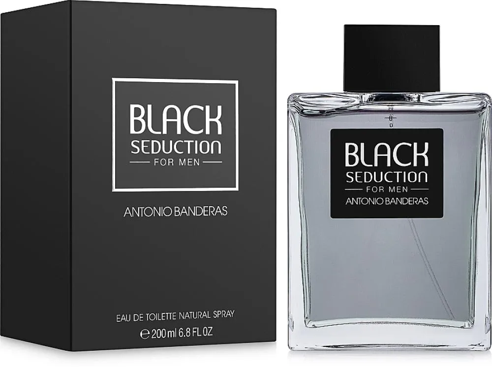 Black Seduction Eau de Toilette for Men 200 ml