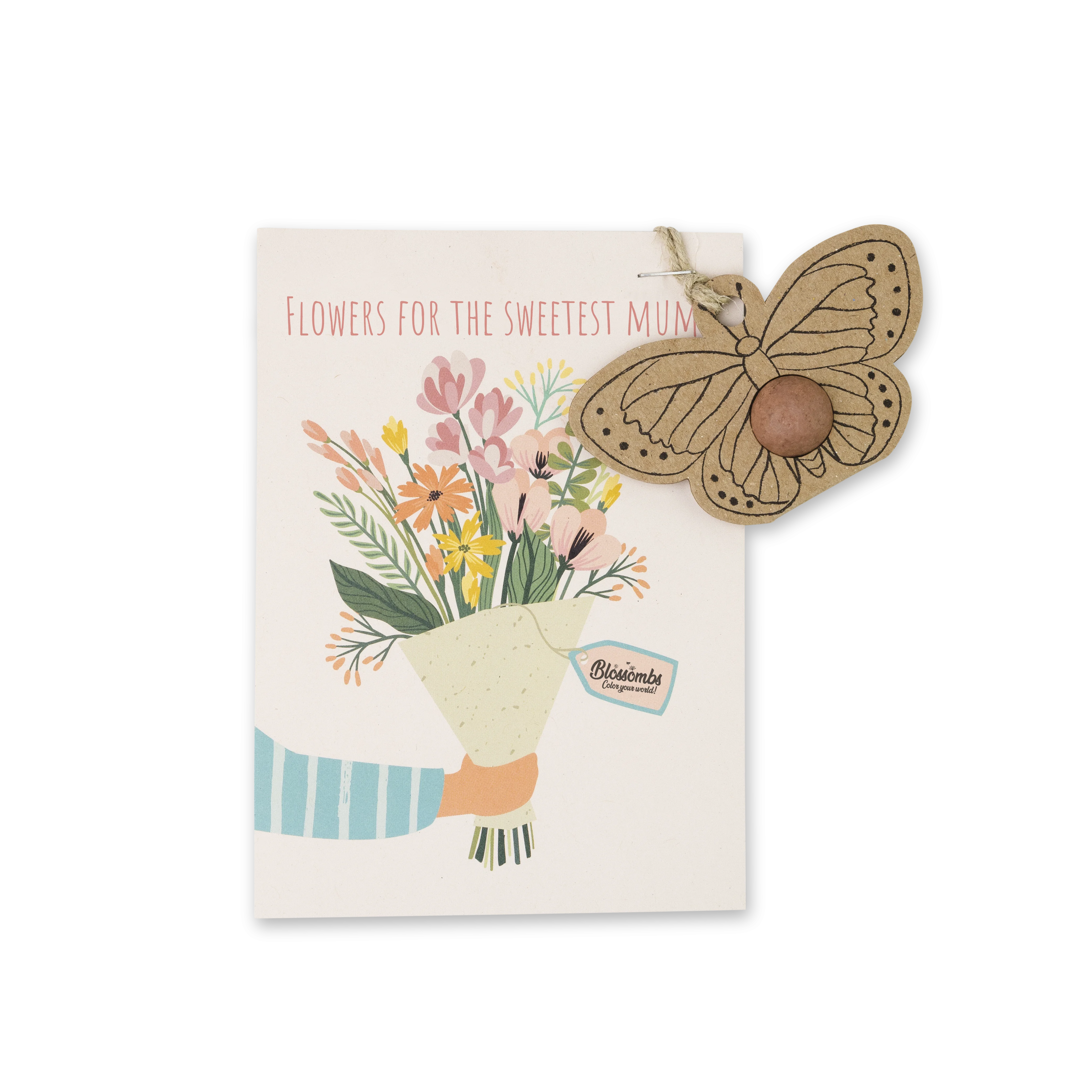 Blossombs Seed Bomb - Gift Decoration "For the Best Mom" - Butterfly (1 pc)