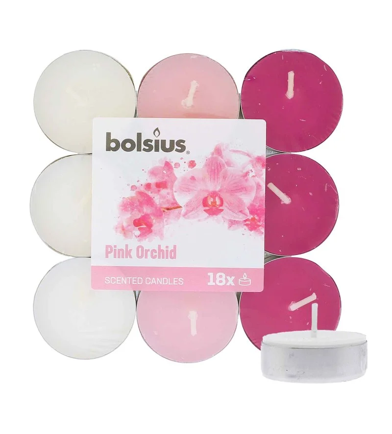 Scented Tealights Orchid 4h Tealight Candle 18 pcs