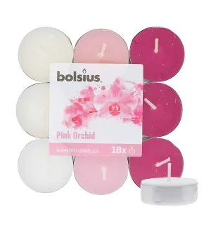 Bolsius Scented Tealights Orchid 4h Tealight Candle 18 pcs