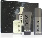 Boss Bottled Gift Set: Eau de Toilette 100 ml + Shower Gel 100 ml + Deodorant for Men