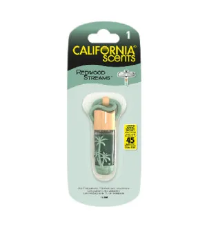 California Scents Hanging Vial Redwood Streams car fragrance 5 ml