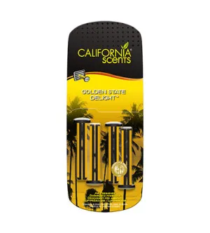California Scents Vent Stick Golden State Delight car fragrance 4 pcs