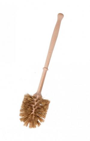 Wooden toilet brush - with agave and lontar fibres