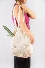Tierra Verde Mesh bag with small meshes - natural