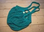 Casa Organica (Tierra Verde) Mesh bag with small eyes - turquoise
