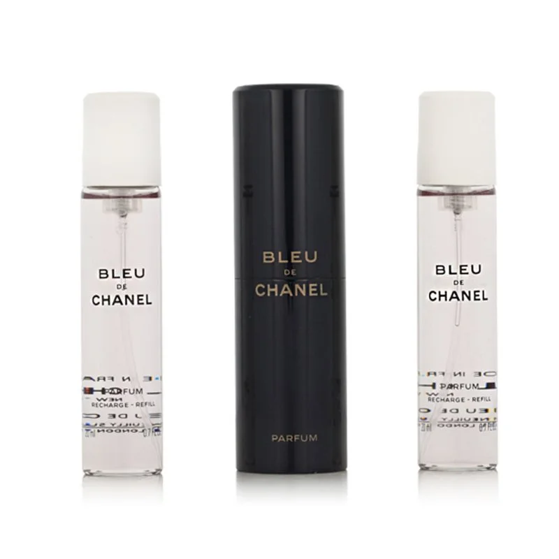 Chanel Bleu de Chanel Refillable Travel Spray 20 ml + 2 x Parfum Refill for Men 20 ml