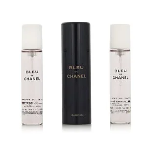 Chanel Bleu de Chanel Refillable Travel Spray 20 ml + 2 x Parfum Refill for Men