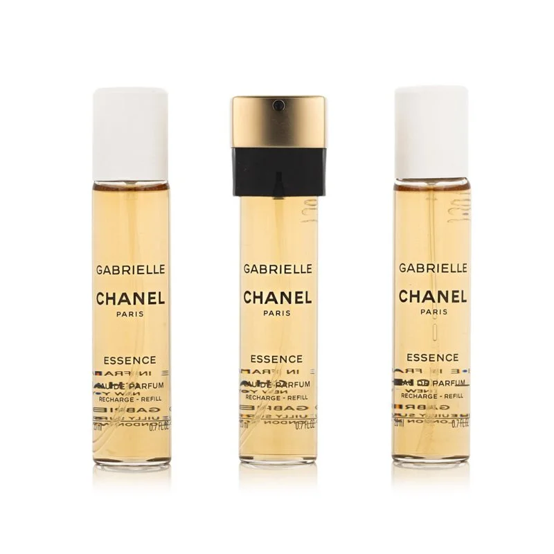 Chanel Gabrielle Essence 3 x 20 ml Purse Spray Refills Eau de Toilette for Women