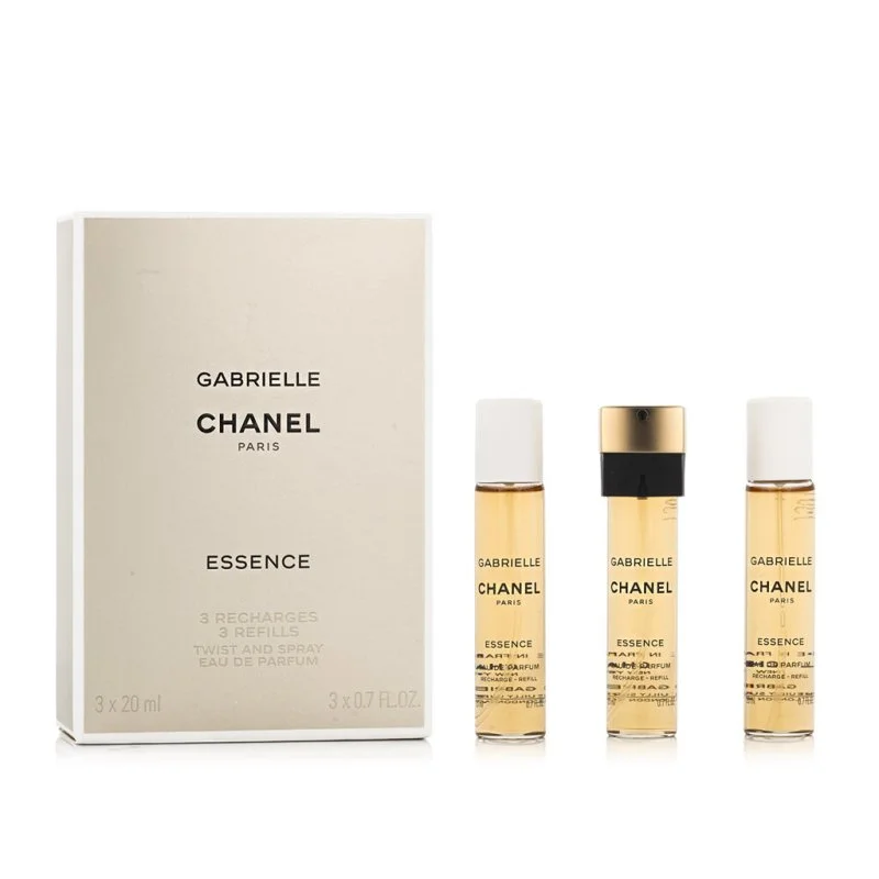 Chanel Gabrielle Essence 3 x 20 ml Purse Spray Refills Eau de Toilette for Women
