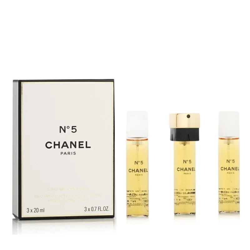 Chanel No 5 Refill 2 x 20 ml + EDP Refill with Atomizer Eau de Parfum for Women 20 ml