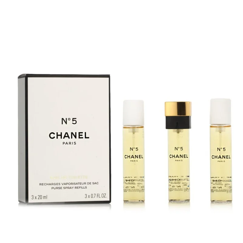 Chanel No. 5 Eau de Toilette for Women Pocket Spray Refill 3 x 20 ml