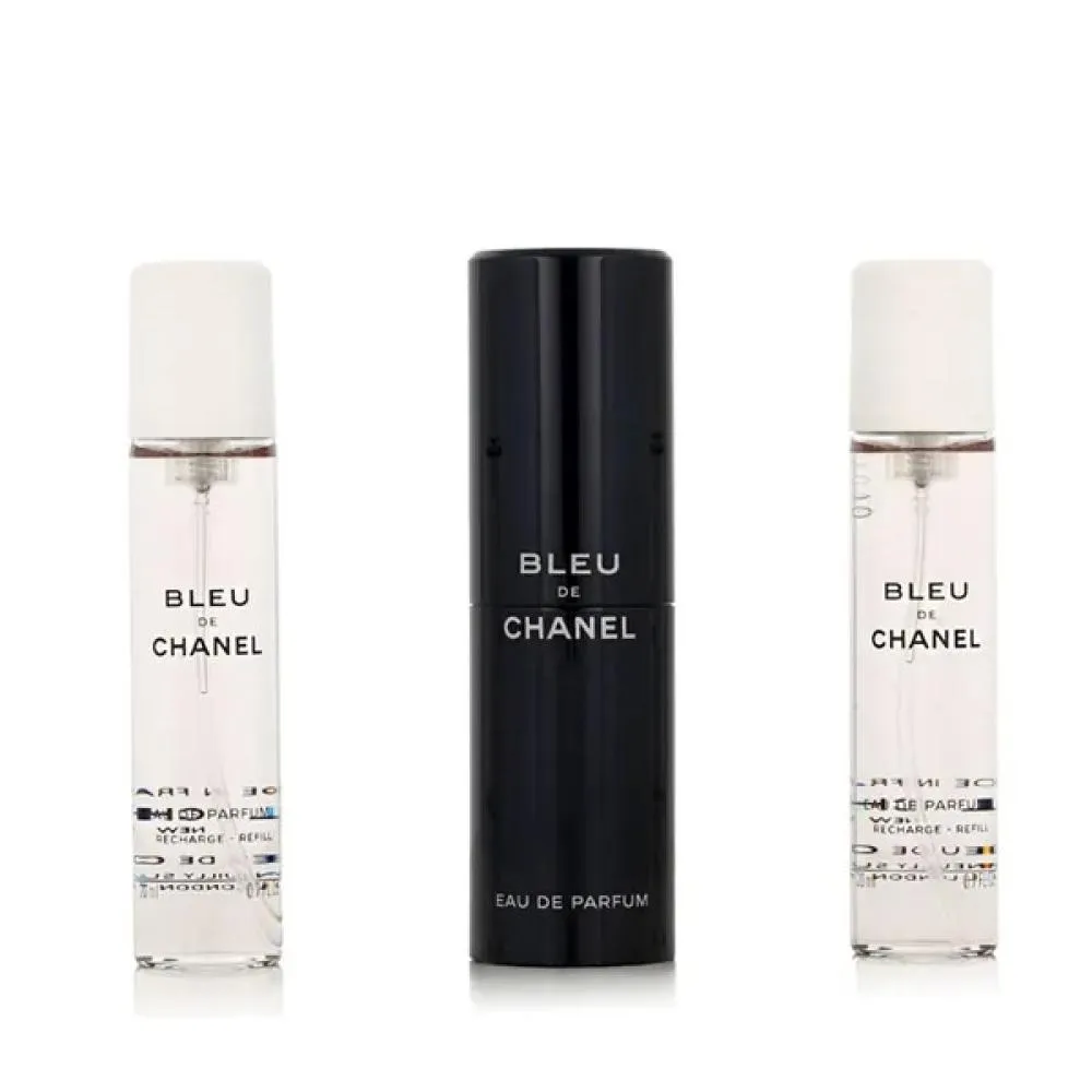 2025人気の ml 20 Refillable EDP Chanel de Bleu Chanel + x 2 Refill EDP 香水(男性用)