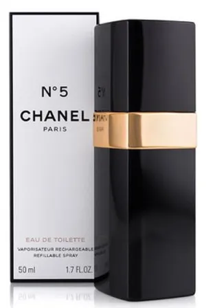 Chanel N°5 Eau de Toilette 50 ml for women refillable bottle