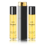 N°5 Eau De Toilette for women 3x20 ml refillable bottle