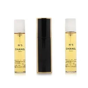 Chanel N°5 Eau De Parfum scented water 3x20 ml for women refillable bottle