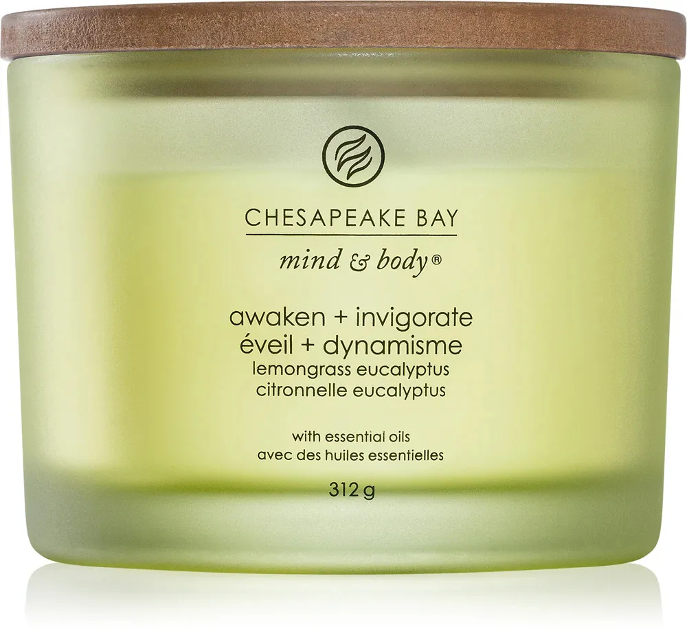 Awaken + Invigorate scented candle with 3 wicks 312 g