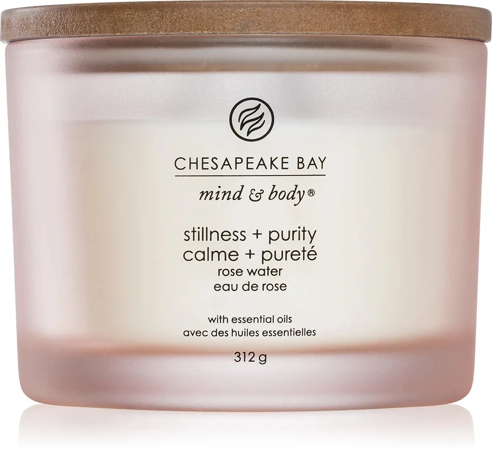 Stillness + Purity scented candle with 3 wicks 312 g