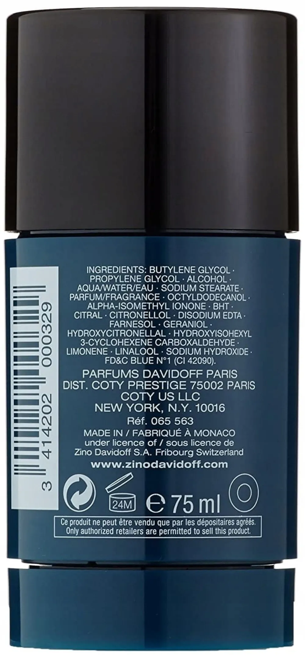 Cool Water deodorant stick 75 g for men