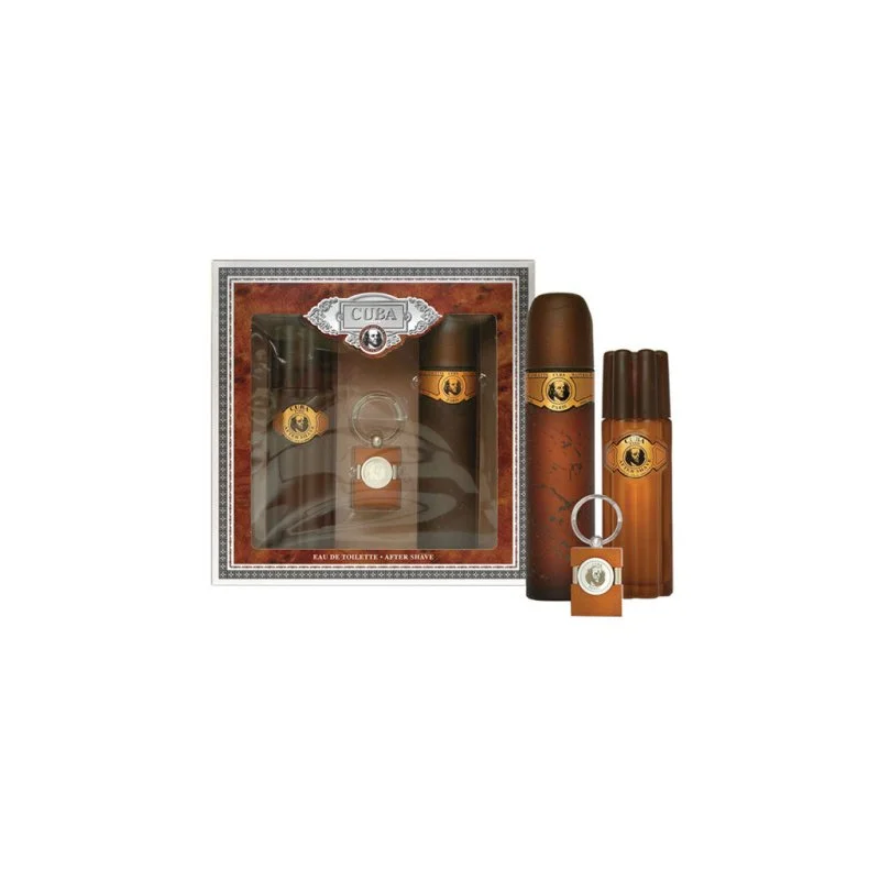 Cuba Gold Eau de Toilette for Men 100 ml + Aftershave 100 ml + Keychain