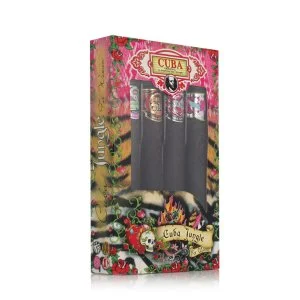 Cuba Cuba Jungle Snake 35 ml + Cuba Jungle Tiger 35 ml + Cuba Jungle Zebra 35 ml + Heartbreaker Eau de Parfum for women
