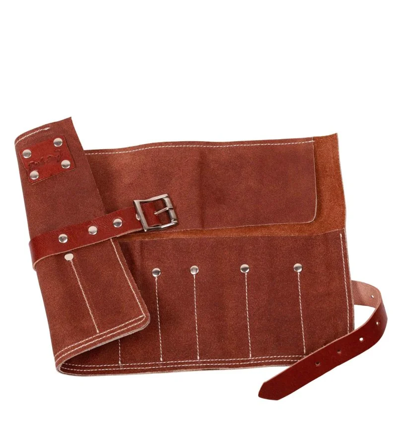 Barber Tool Roll Leather Leather Tool Roll 70x90x280 mm