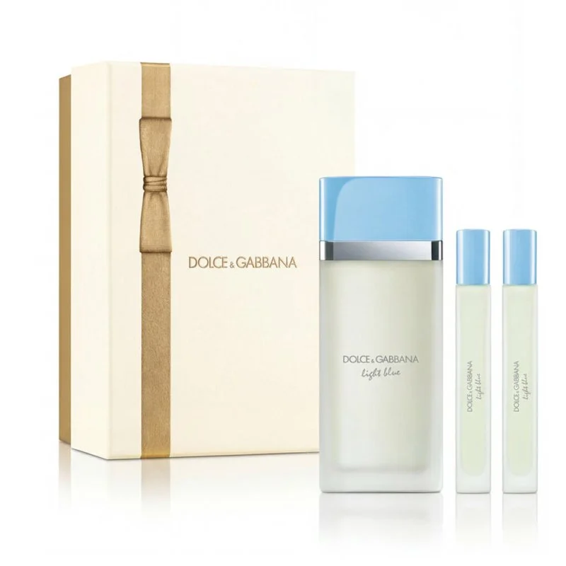 Dolce & Gabbana Light Blue 100 ml + 2 x EDT MINI eau de toilette for women 10 ml