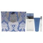 Light Blue gift set for women eau de toilette 100 ml + body cream 50 ml + eau de toilette 10 ml 100 ml + tělový krém 50 ml + toaletní voda 10 ml